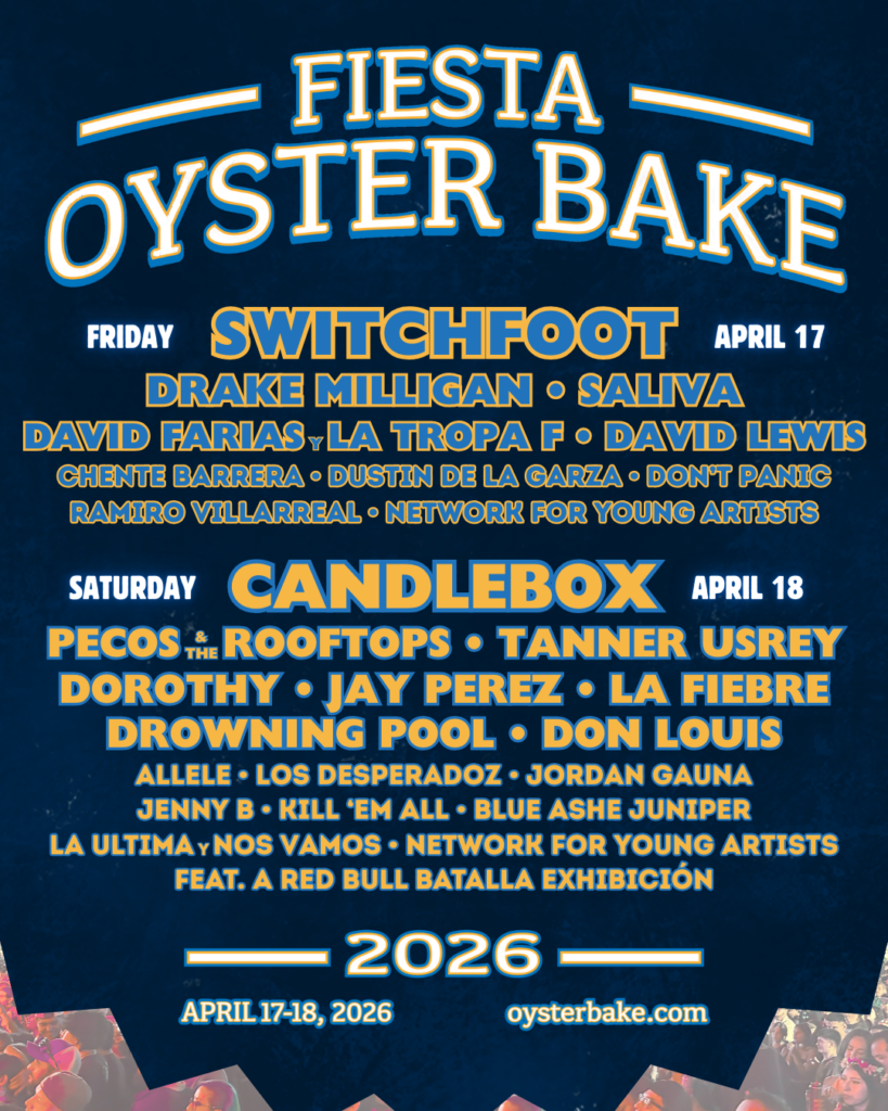 2026 Oyster Bake Lineup Poster